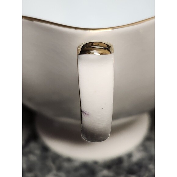 VTG Queen Anne Fine Bone China Footed Teacup & Saucer Blue  Gold Gilt #5365 - Picture 10 of 14